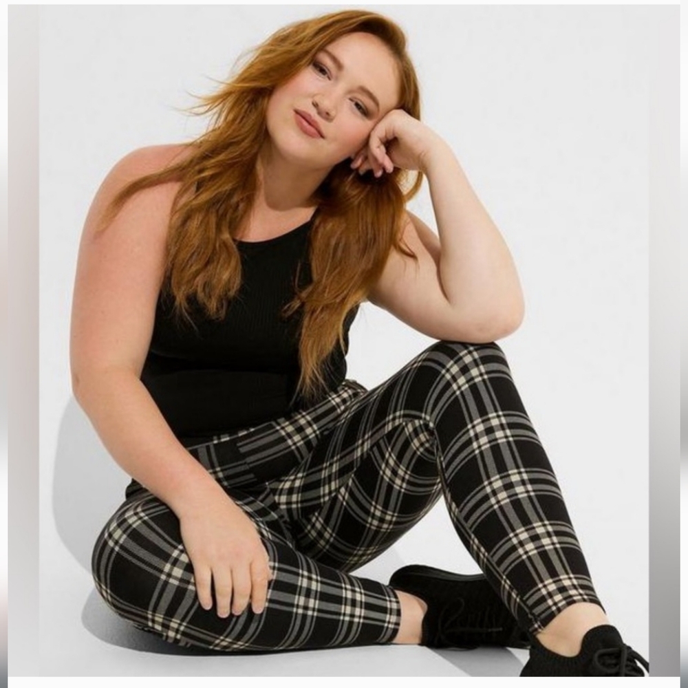 Torrid Plaid Leggings with Pockets